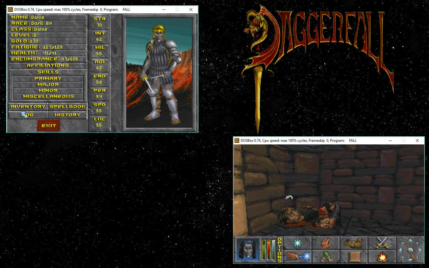 My Daggerfall gameplay screenshots