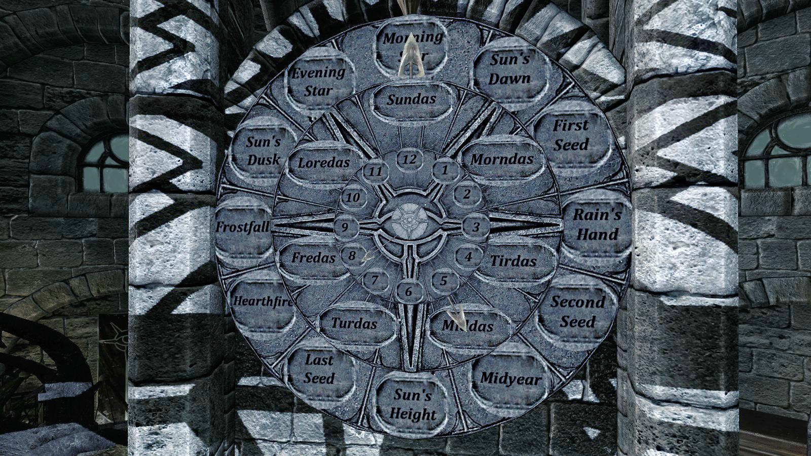 Immersive College of Winterhold mod Amazing real time working Clock and Calendary