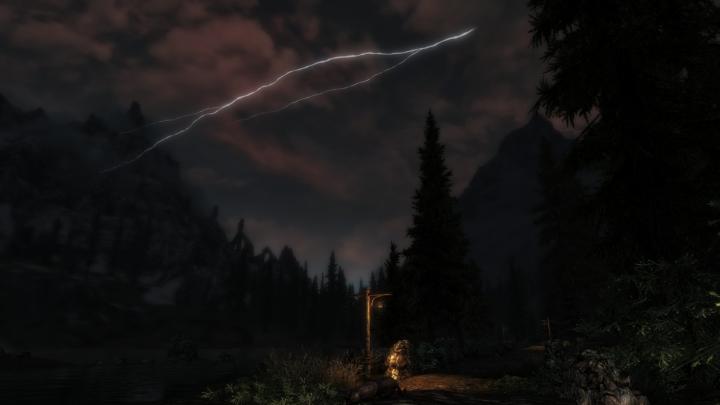 Lightning Over Lake Ilinalta