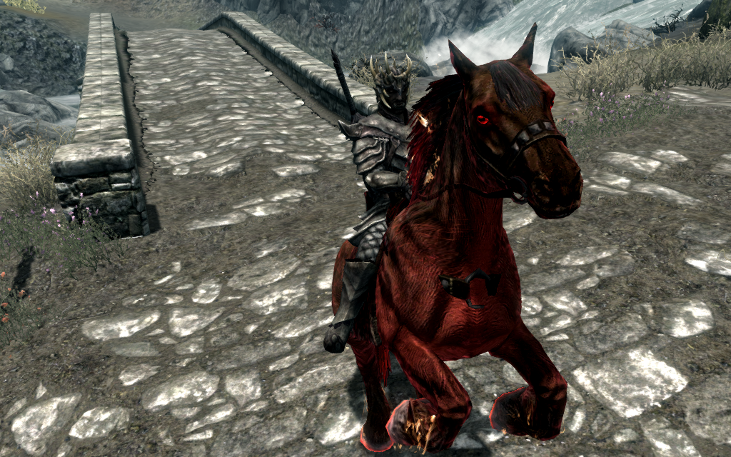 The Second Horseman on his flaming mount
