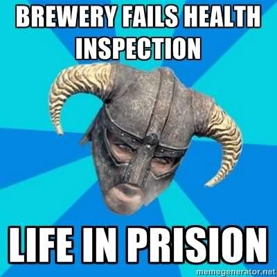 Failed health inspection