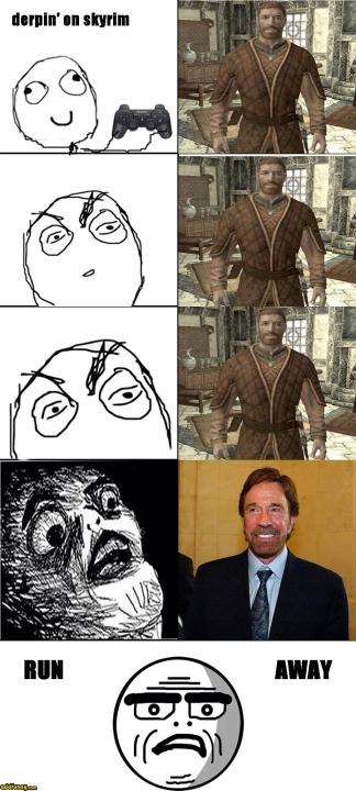 Chuck Norris in skyrim
