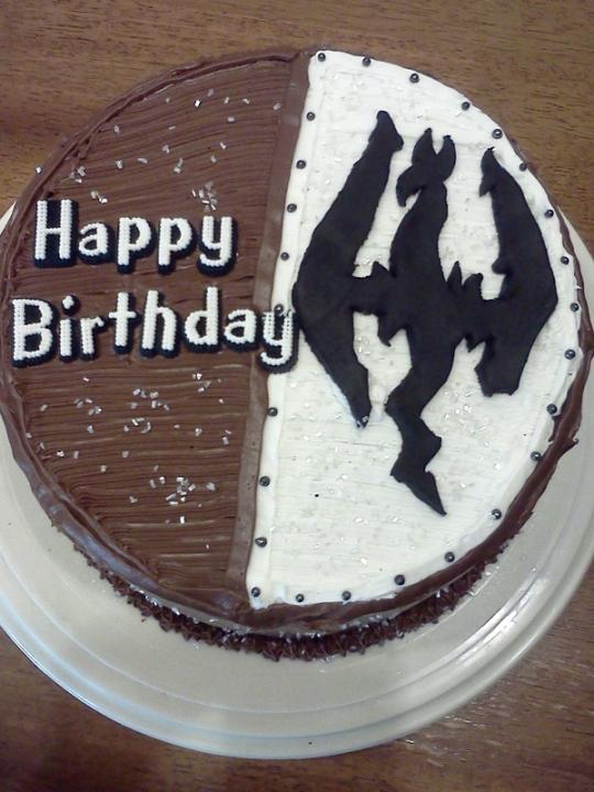 My wife made me a Skyrim cake for my BDay!