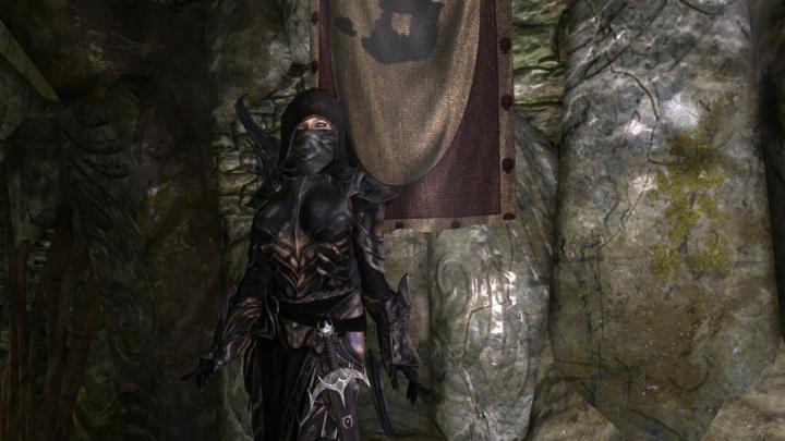 Nightblade in Ebony armor