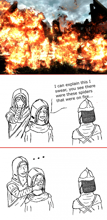 Flaming Spiders