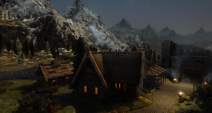 Noble Skyrim - Breezehome at Dusk