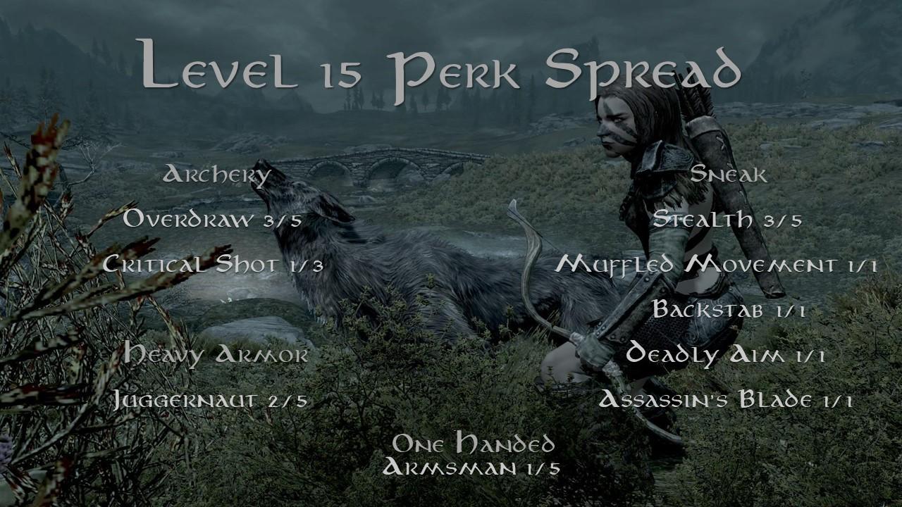 Aela the Huntress Level 15 Perks