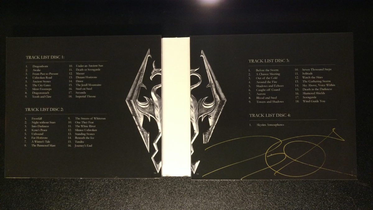 Autographed Skyrim 4CD Sountrack